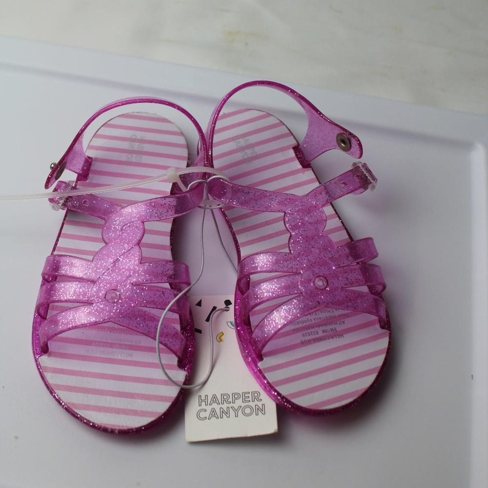 HARPER CANYON GIRLS GLITTER PINK SANDAL